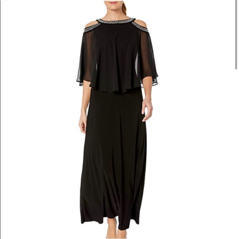 Alex Evenings Cold-Shoulder
Bead-Trim Dress 10